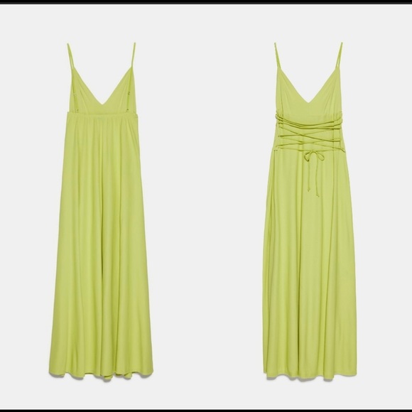 LONG DRESS WITH DRAWSTRING DRESS - Picture 3 of 14